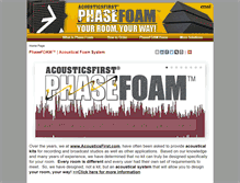 Tablet Screenshot of phasefoam.acousticsfirst.com